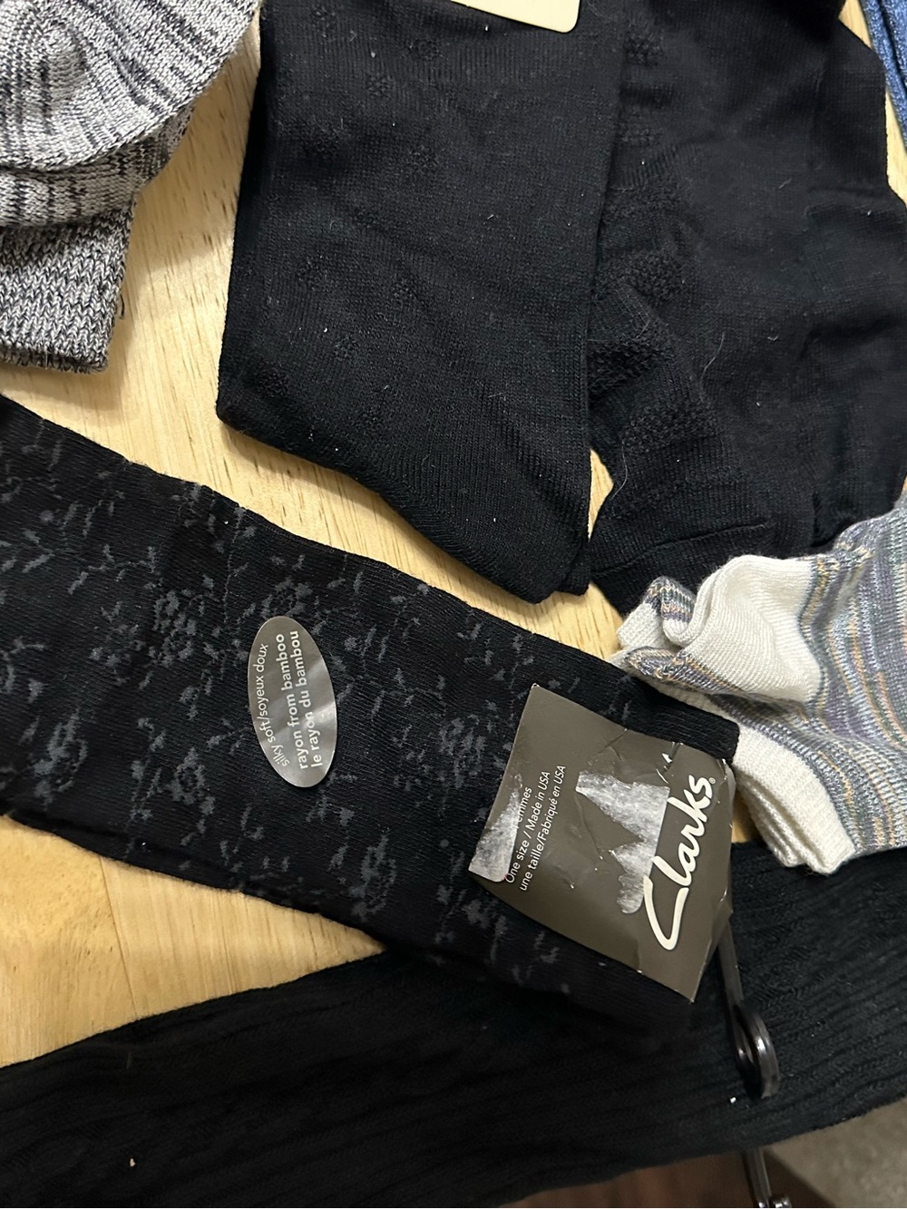 Clarks and Bass women’s Assorted Socks Pack - Black, Gray, Blue, Multicolor - Picture 6 of 8